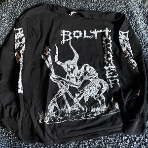 Bolt Thrower Demo Death Metal Art Cover Longsleeve Shirt Black Size Medium